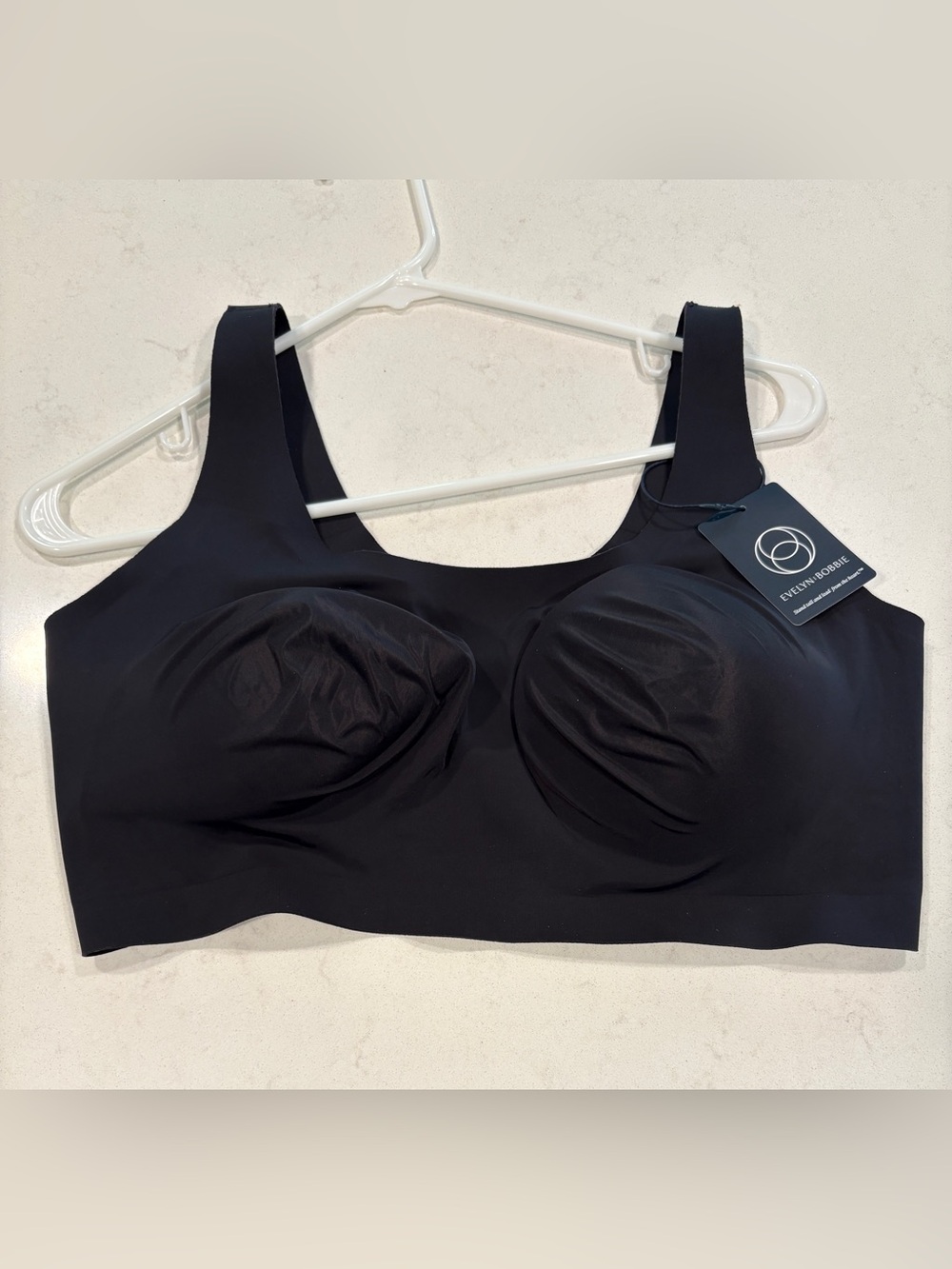 Evelyn & Bobbie Scoop Bra Black 2XL NWT